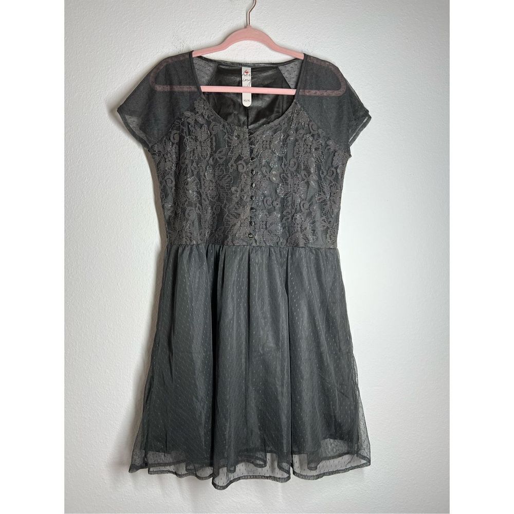 Hering Laça Boho Dress 1/3 buttoned front lined Size XL